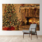 Aperturee - Vintage Kaminstrumpfbaum Weihnachtskulisse